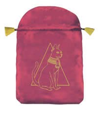 Tarot Bag Satin Egyptian Cat